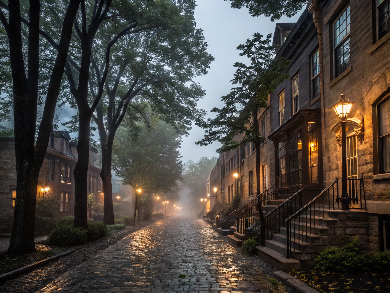 Charming residential street in Toronto